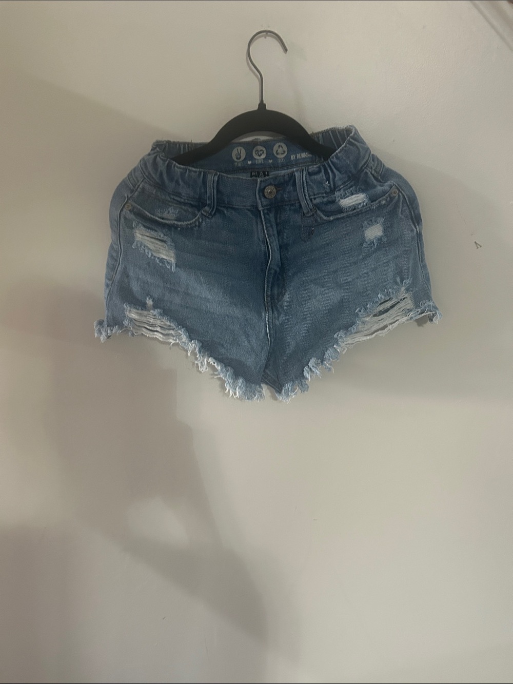 Rewash Light Blue Distressed Denim Cutoff Shorts